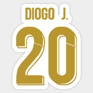 Diogo Jota Gold Sticker